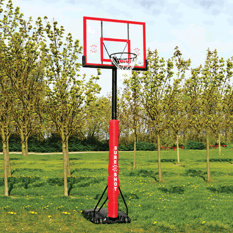 Sure Shot 510ACR U Just Basketball Unit with Acrylic Backboard & Pole Padding